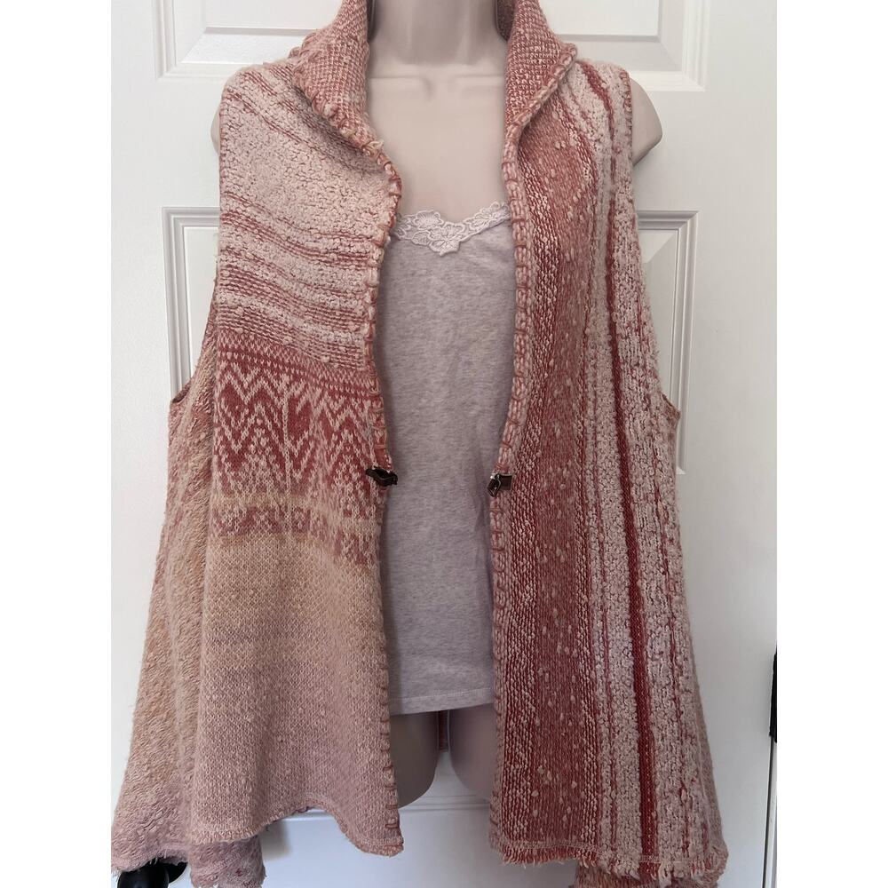 Free People "In Your Arms"  Swing Sweater Vest Cardigan Size Small - Picture 3 of 10
